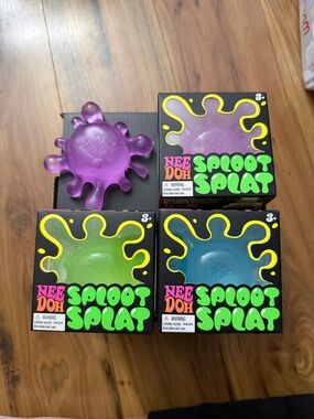 Needoh sploot splat toys 100% authentic